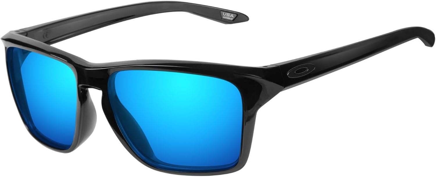 1.6MM Polarized Replacement Lenses for Oakley Sylas OO9448 57mm Sunglasses, UV Protection, Dark Mirror Lens, Repair Parts&Kit