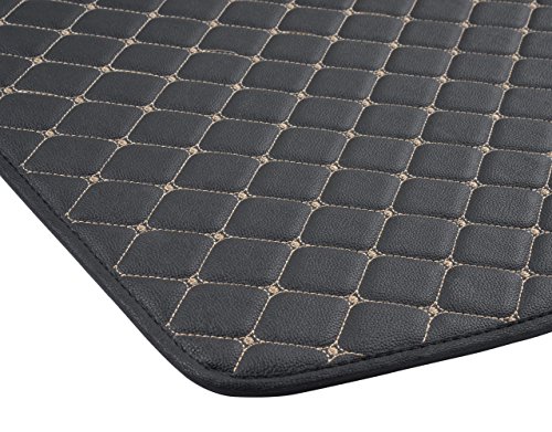 Motor Trend Leatherette Trunk Mat Cargo Liner Custom Exact Fit - Luxury Padded Pu Leather - For Jeep Cherokee 2014-2016 #TOP2