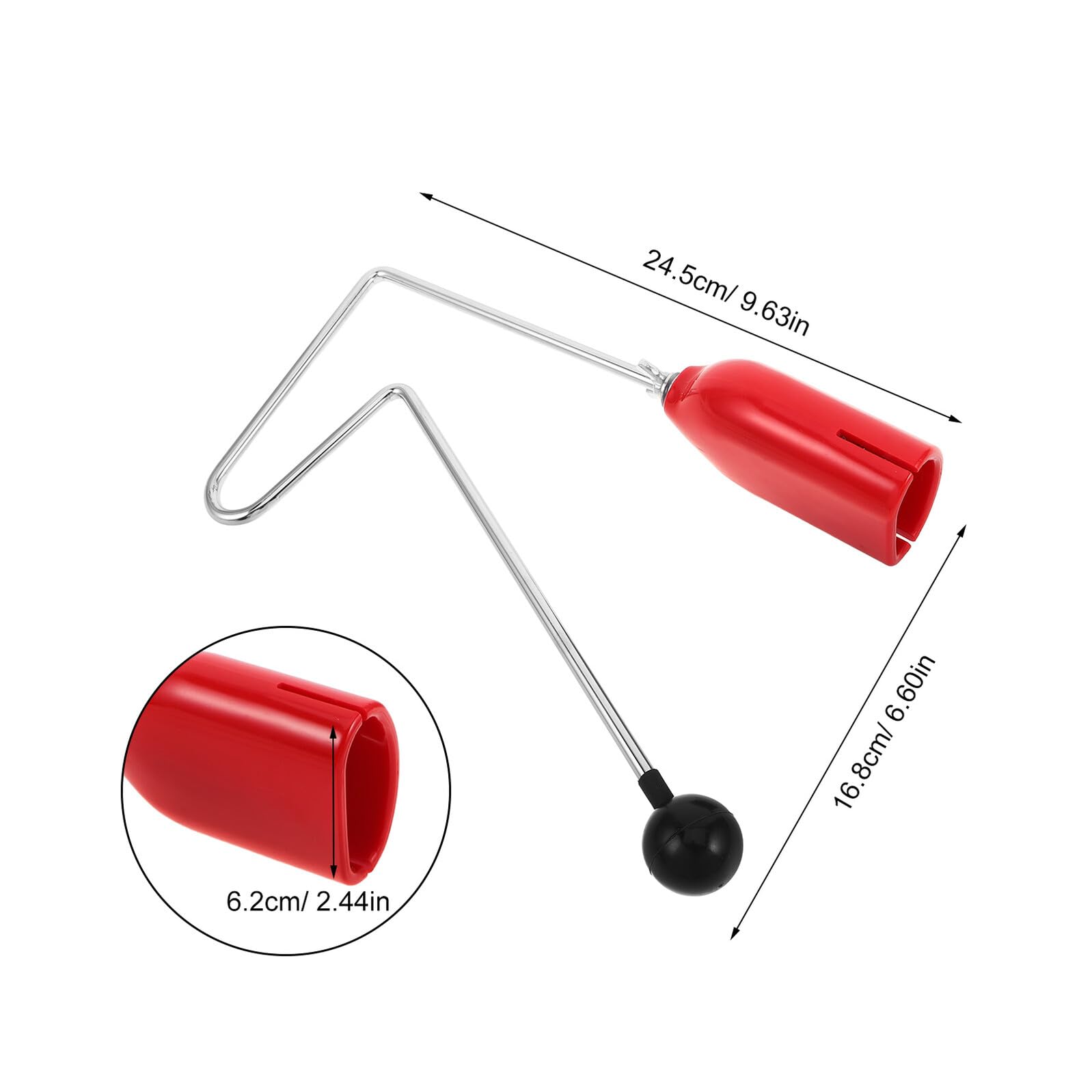 Vibraslap Strumento Musicale Rosso, Percussione Orff per Bambini