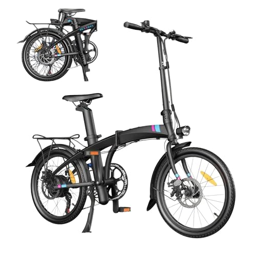 Bicicleta Eléctrica Portátil,con Motor Sin Escobillas De 250 W,Batería Extraíble De 36 V Y 12 Ah,Autonomía Máxima De 60 Km,Bicicleta Eléctrica Urbana para Adultos Y Adolescentes. 15A