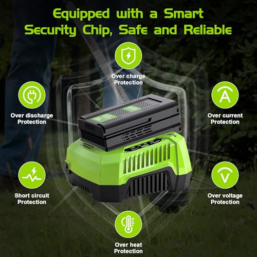 Image of Bonacell Replacement for Greenworks 80V Battery High Capacity | GBA80200 GBA80300 GBA80400 GBA80500, for Greenworks 6.0Ah 80V Power Tools PW80L420 TL80L00 LMB407 PS80L00 BBLB484 BLB481 C12
