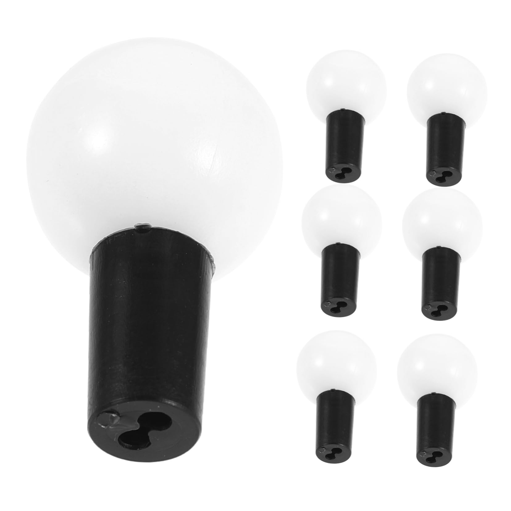 Hemobllo 100pcs Globe Lamp Shades Abs Material Delicate Shape Black Light Globe Covers DIY Lighting Safe and Reliable for Festivals and Occasions
