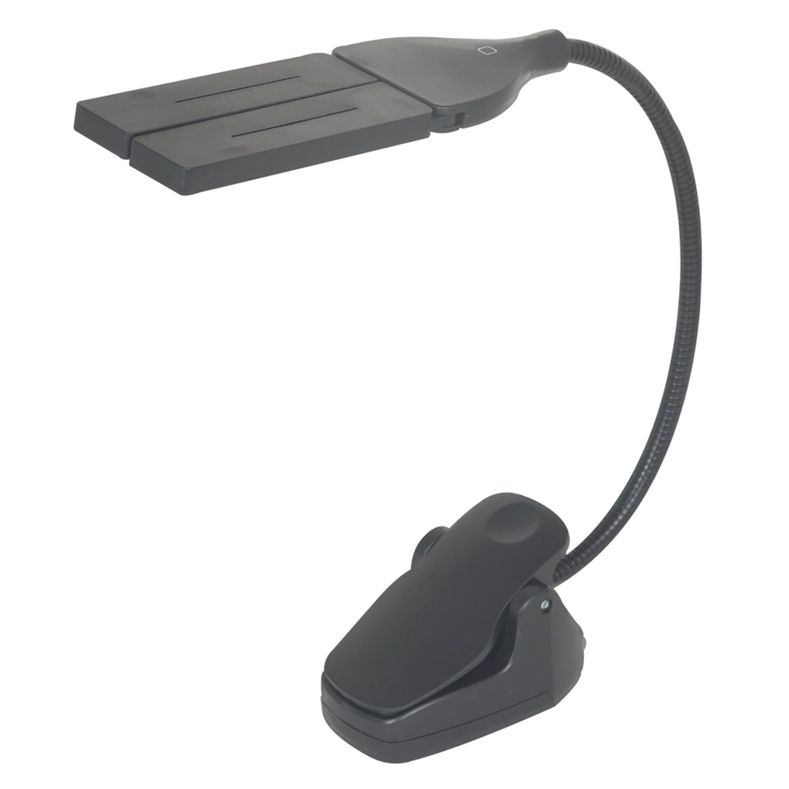 Lampada portatile flessibile a LED a clip e leggio musicale, design pieghevole, luce da viaggio con luminosità regolabile e batteria ricaricabile USB