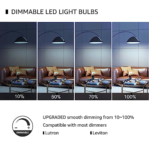 Winsaled 6W Led Bulb, Daylight 5000K, 60 Watt Light Bulb Equivalent, 750Lm Edison Bulbs E26 Medium Base For Vanity Light Fixtures, Dimmable, 12 Pack… #TOP1