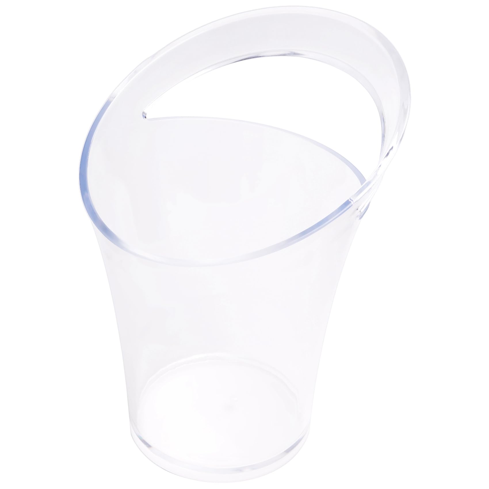 Vjsujehgy Clear Plastic Ice Bucket Bar Beer Wine Champagne Cooler for Home Kitchen Beverage Drinks Cooling Container