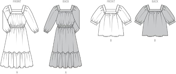 Burda Style Sewing Pattern B5741 Misses' Blouse & Dress