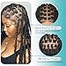Kalyss HD Full Lace Boho Braided Wigs for Women 360 Lace Front Twist Braided Wigs with Baby Hair Black Premium Synthetic Knotless Braid Wig 36