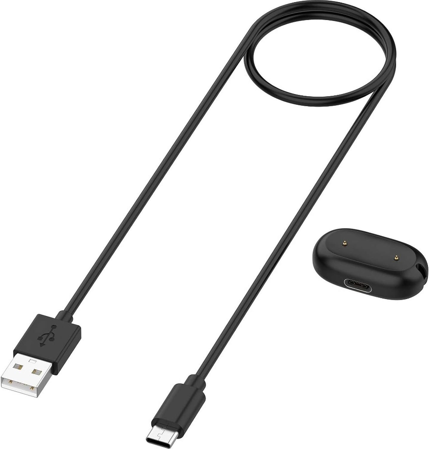 Magnetic Smartwatch Charging Dock Station Base with Cable, Black
