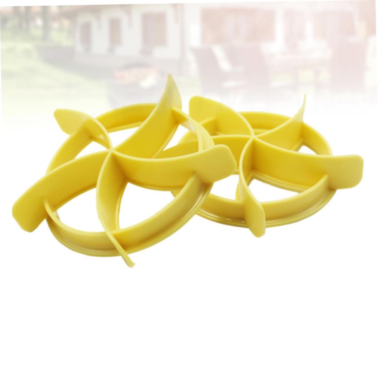 Amosfun 12 Piezas herramientas para hornear molde de extrusión de pan molde de pastelería moldeador de pan de reposteria molde redondo pan molde moldes de prensa de pan Yellow