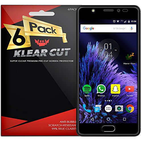 BLU Life One X2 Screen Protector [6-Pack], Klear Cut HD Clear Screen Protector for BLU Life One X2 PET Film Anti-Bubble Shield