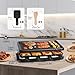 Electric Raclette Grill & Korean BBQ - 8 Non-Stick Cheese Trays, 1300W with Temperature Control, Dishwasher-Safe Indoor Grill for Family Gatherings & Interactive Dinner Parties