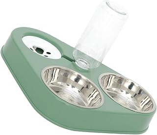 BESPORTBLE Dispensador Automático De Agua para Mascotas Botella con Capacidad De 500 Ml Cuencos Extraíbles para Gatos Y Perros Pequeños Fácil De Limpiar Color Verde Menta Tamaño Pequeño.