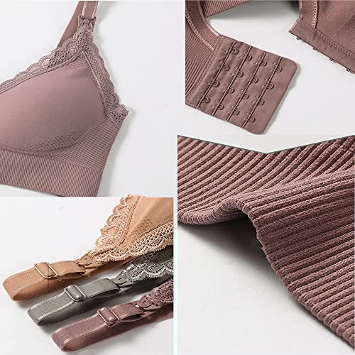 Soutien-gorge d'allaitement push-up résolvant le manque de maintien en maternité vert S