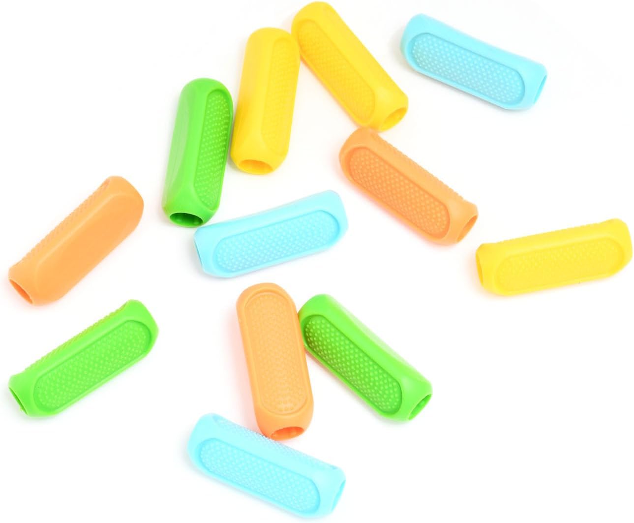 12 Pcs Silicone Universal Pencil Grips, Pencil Ergonomic Writing Aid for Kids and Adults Handwriting (12)