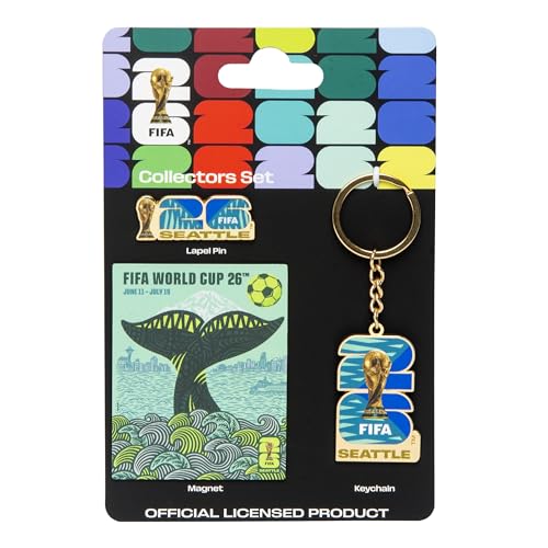Image of FIFA World Cup Host City Collector's Set - Includes Lapel Pin, Keychain & Magnet - Celebrates Your Favorite Host City