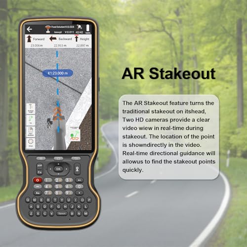 SMAJAYU SMA28H Laser AR Rover RTK & SMA26 Pro Base GNSS Survey System Work as Base Station for Drones/UAVs Dual Cameras AR Visual Stakeout|Laser 30m|2cm Accuracy|120° IMU|15km UHF|4G/BT/NFC/PPK/NTRIP by SMAJAYU - Used condition - Image 4