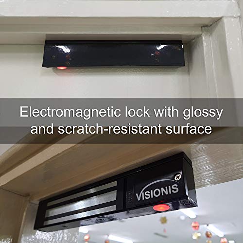 Visionis VS-VISML300LED-BL Indoor 300lbs Black Electromagnetic Lock with LED Sensor for Door Access Control by Visionis - Image 7