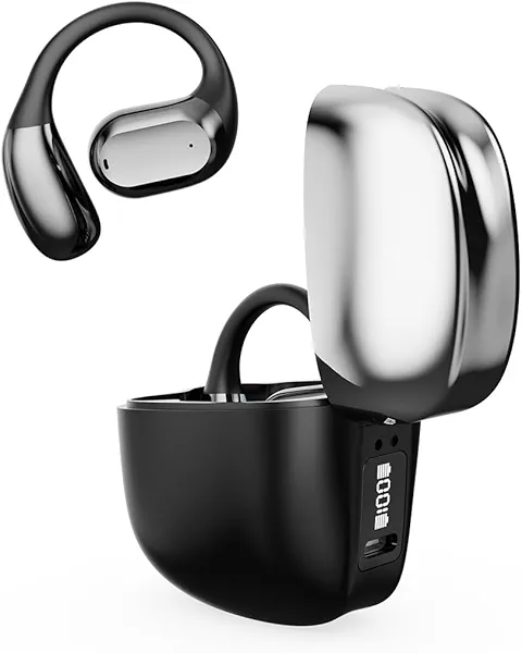 Language Translator Earbuds, Translation Earbuds in Real Time, Intelligent AI Translator Device Headset, Bluetooth 5.4, for Travel Business Learning (Black)