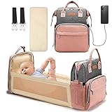 Yoofoss Mochila Pañales para bebes Mochila Cuna Portátil B