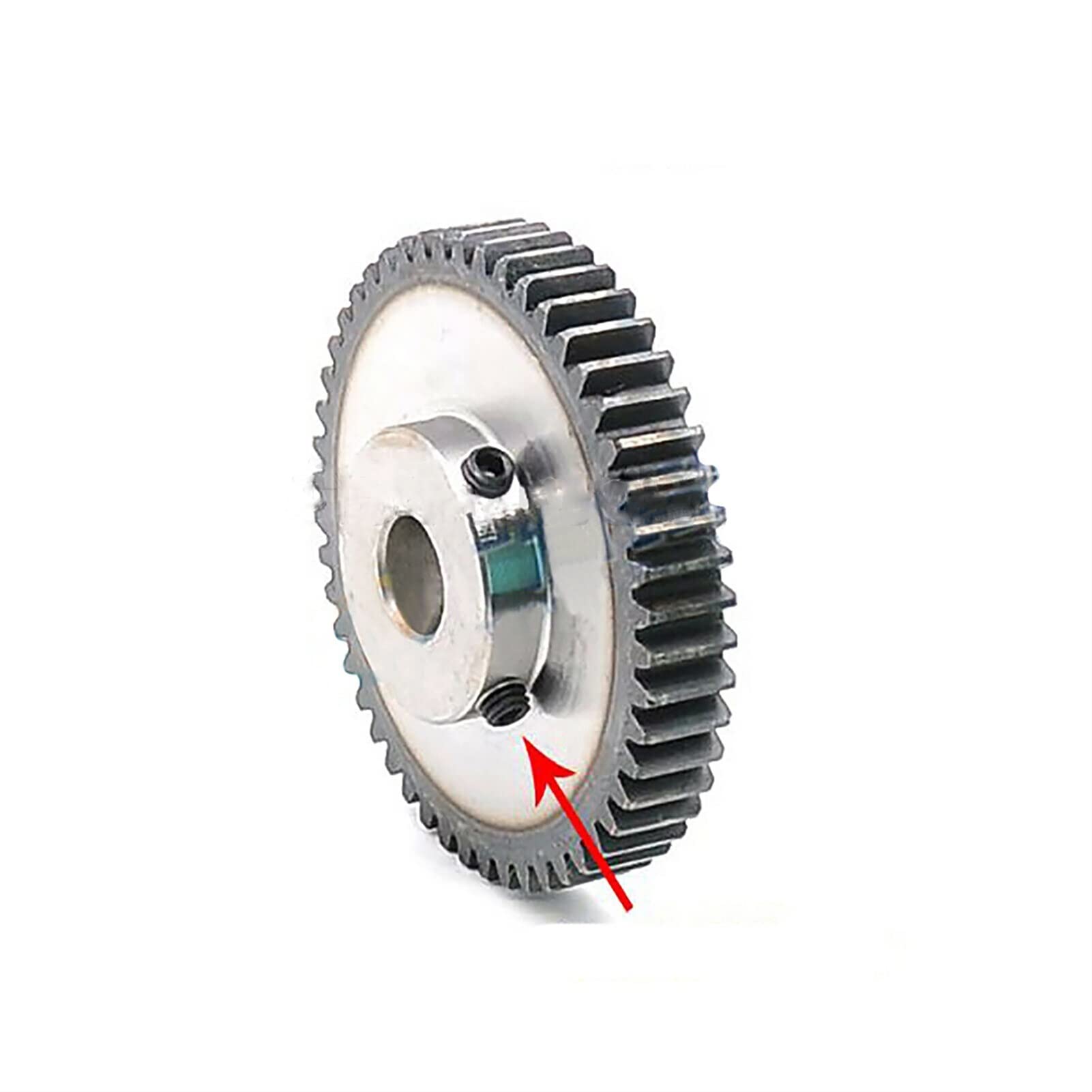 transmission angle 1pcs 1.5M 35T 80 Teeth Spur Gear 10mm 12.7mm 19mm Bore 45 Carbon Steel Gear 1.5 Module 40T 50T 60T Pinion Gear With Step driver shaft ( Color : 16mm bore (5x2.3mm key) , Size : 60 T