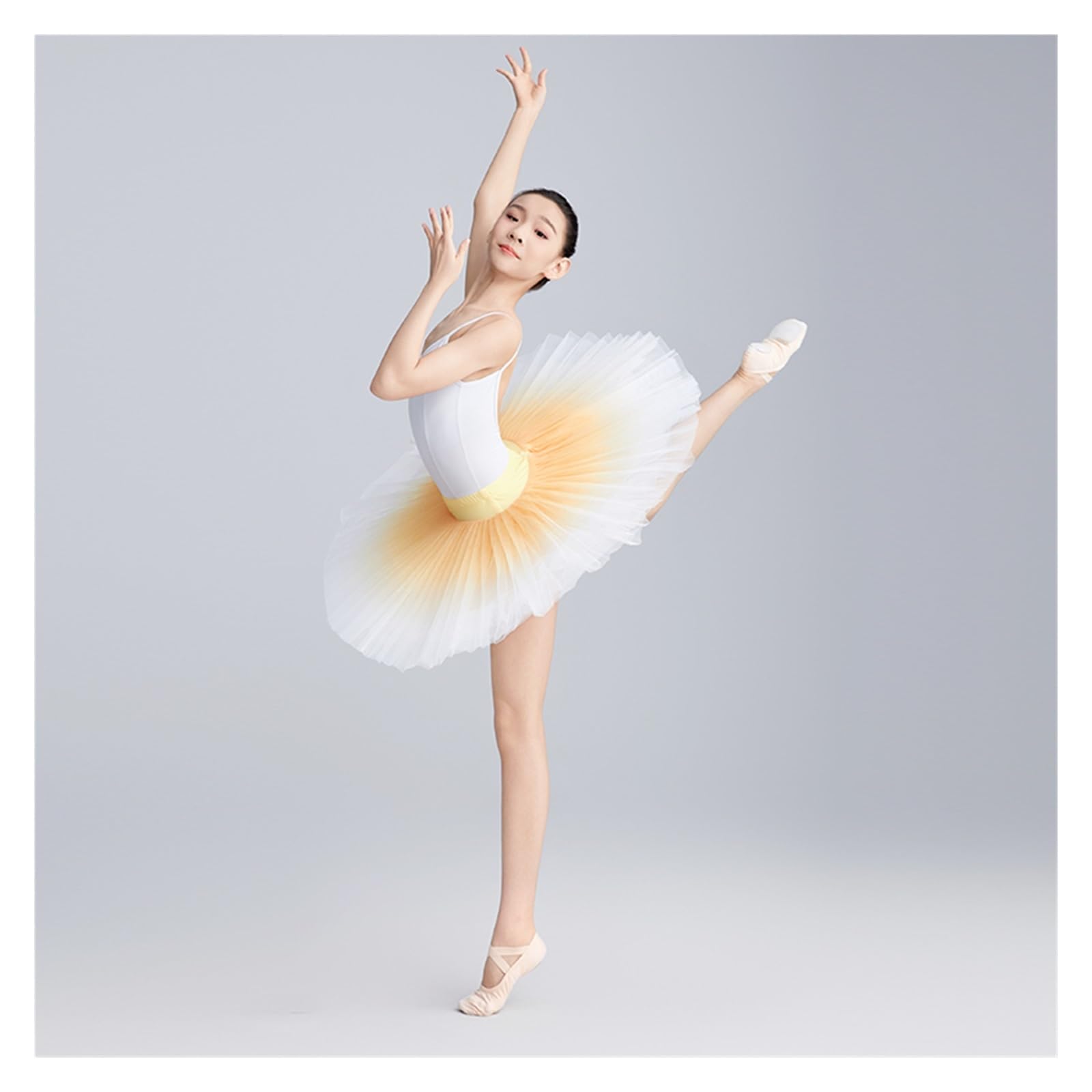 Tutú de ballet para niñas, falda de práctica de danza, vestido de baile degradado, Morado (, S