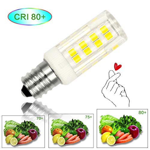 Honle E12 Led Light Bulbs 3W Equivalent 30W Halogen Bulb Warm White 3000K T3 T4 Edison Screw Candle Base Mini Non-Dimmable 110V 120V For Ceiling Fan, Chandelier, Indoor Decorative Lighting Pack Of 4 #TOP4