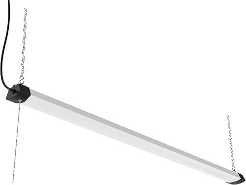 DYMOND Lámpara LED envolvente de 4 pies y 40 W con cadena de tracción, luz diurna blanca 5000 K para garaje, taller, sótano disponible en Yaxa Peru