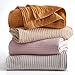 Great Bay Home 100% Cotton Waffle Weave Thermal Blanket. Super Soft Season Layering. Mikala Collection (Full/Queen, Taupe)