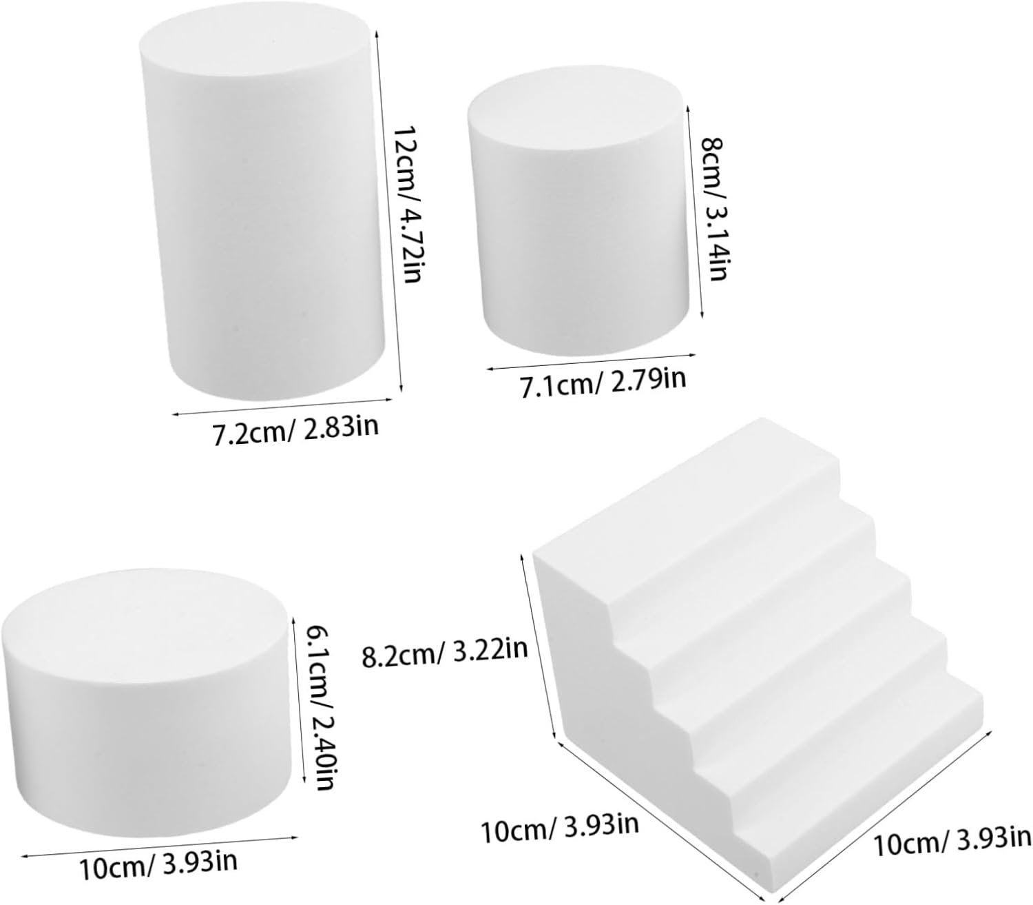 Artibetter 1 Set Photography Background Props Geometric Foam Decorative Backdrop Ladder Disc Photography Accessories for Creative Photoshoots White image 2