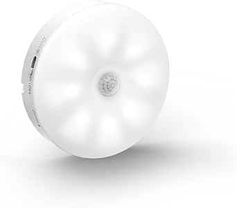EZVALO 1-Pack Under Cabinet Lighting, Rechargeable Motion Sensor Puck ...