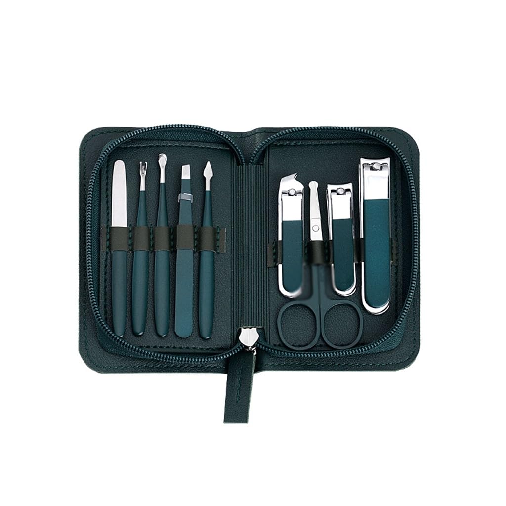 Manicure Beauty and Manicure Tools Nail Set 9-piece Set Zipper Wrap Nail Pliers