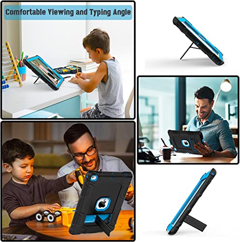 Rantice Ipad 6Th Generation Cases, Ipad 5Th Generation Case, Ipad 9.7 Case, Ipad Air 2 Case, Hybrid Shockproof Rugged Drop Protection Case Built With Kickstand For Ipad 9.7 Inch (Blue) #TOP5