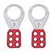2PCS Safety Tag Out Hasp, 1.5Inch lockout tagout locks kit Industrial 6 Hole Galvanized Steel Lockout Hasp for Padlock Lockout Tagout Devices