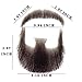 Volora Fake Beard Realistic Human Hair Full Hand Tied Facial Hair False Beards Lace Invisible Fake Face Mustache for Party Movie Makeup Halloween Cosplay Costume Party (Style-1, Brown)