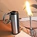 Survival Camping Hiking Emergency Fire Starter Flint Match Lighter KeyChain (Black)