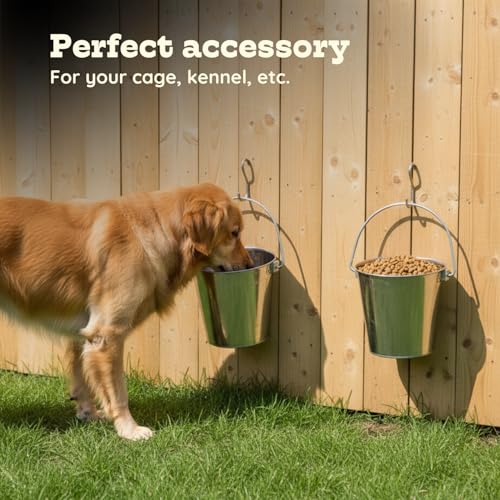 Cubo lateral plano resistente de 6 cuartos de galón para perros XL 3