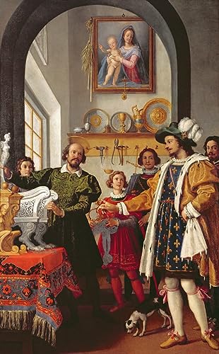 Affiche toile Jacopo Chimenti de Saint Eligio portrait art de 60x90cm