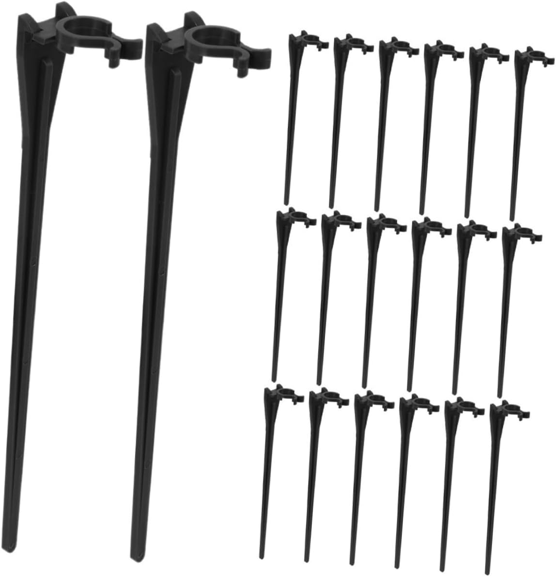 20Pcs Christmas Light Stakes for Outdoor Lawn Decor Reusable Stake Holders for String Lights Easy Installation Replacement Stakes for Holiday Garden Display