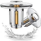 💧 Material de Calidad --- El tapón de desagüe es con el núcleo de latón y el cuerpo de ABS de calidad galvanizado, las características son resistencia al calor, a la corrosión, con textura de metal y alta resistencia de la superficie, sin la peocupación de óxido. Trae una vida más conveniente y seguro a usted y a su familia.