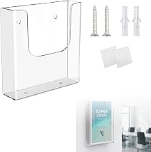 ideamall Catalog Stand, Flyer Stand, Catalog, Document, Wall Mounted, Acrylic, (A4 Size)