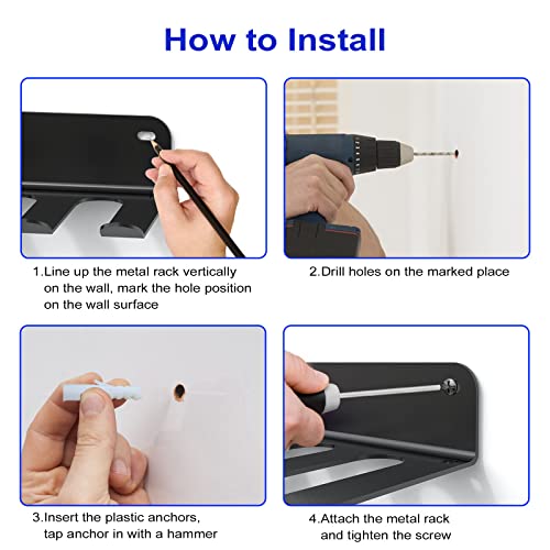 8 Prongs Home Gym Storage Rack, Workout Wall Rack, Multi-Purpose Wall Mount Holder For Exercise Bands, Dumbbell, Jump Ropes, Lifting Belt, Chains #TOP5