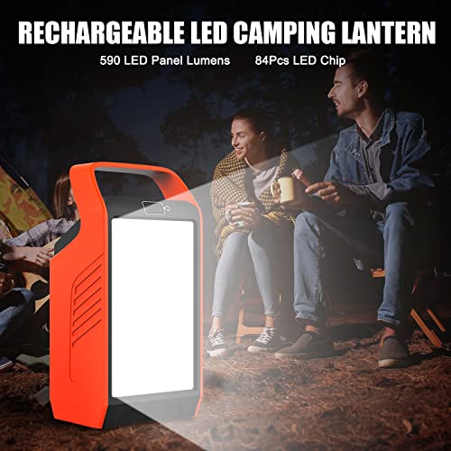 Takki Portable Camping Power Station with Lantern, 22500mAh Solar Generator with Peak 120W/110V AC Outlet USB Port, Laptop Charger Power Supply for Camping Home Emergency