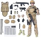 BJPEY 12" Special Forces Action Figures Soldiers Toys 1:6 Scale for Children Kids Boys Toys Age 8 10