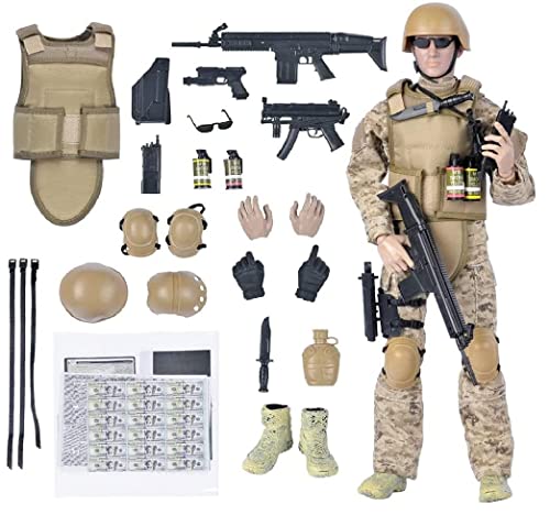 Bjpey 12" Special Forces Action Figures Soldiers Toys 1:6 Scale For Children Kids Boys Toys Age 8 10 12 14 #TOP3