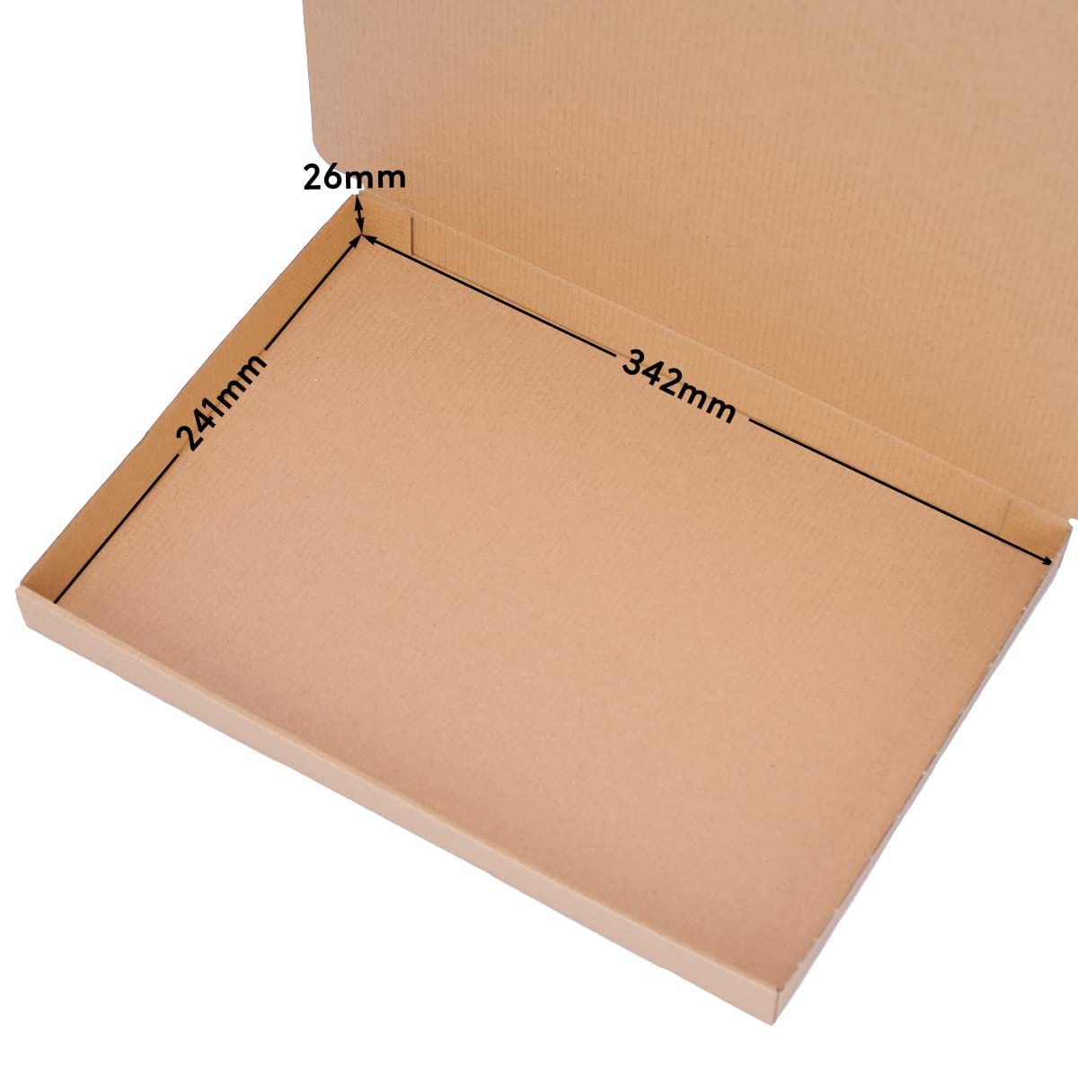 verpacking 100 Scatole fustellate marroni | 35 x 25 x 3 cm - WP XS | formato A4 | per spedizioni internazionali XS | leggere e robuste
