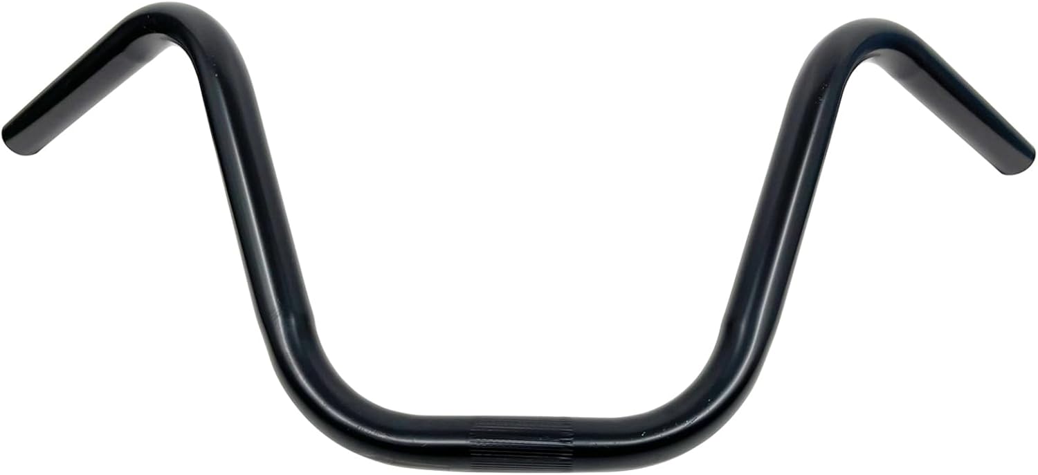 MICARGI Retro Lowrider Classic Steel Handlebars,20"Hi-Rise Handle Bar Size:550 * 223 * 22.2 (HB-BC20095502-BLACK)