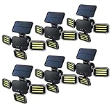 Bionic Floodlight Solar Light Outdoor Waterproof Patio Light Motion Sensor Outdoor Lights w/ Remote Control 3 Heads Wall Lights - Wireless, 50% Brighter-108 COB LED For Lawn, Garden, As Seen On TV