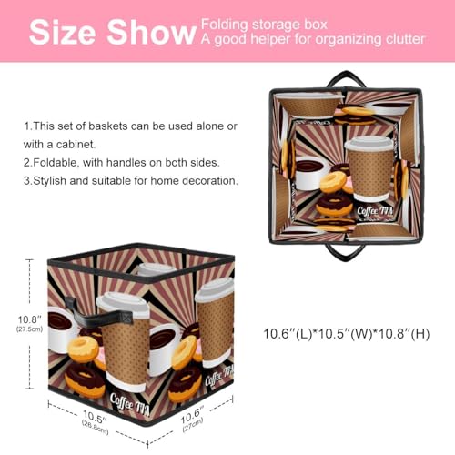 Cube de rangement pliable grande capacité avec poignées solides pour dressing