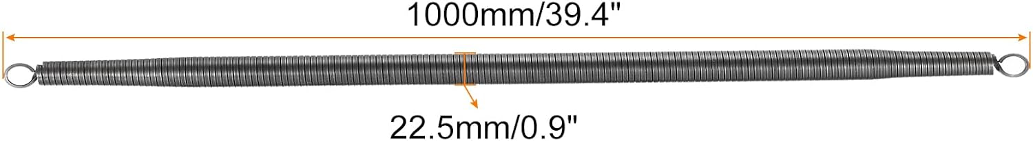 MECCANIXITY Spring Tube Bender OD 21.8 mm/0.9" Steel Spring Pipe Bending Tubes 1000 mm/39.4" Long for 3/4" PVC Pipe(ID 22.8 mm) Home Renovations, Electrician Wiring Bending Pipe