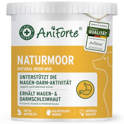 AniForte Heilmoor für Hunde 1,2kg – Verbessert die Kotbeschaffenheit, Verdauung, Immunsystem, Magen-Darm-Aktivität, Appetit Anregung – Naturmoor Heilerde für Hunde, mit hoher Akzeptanz